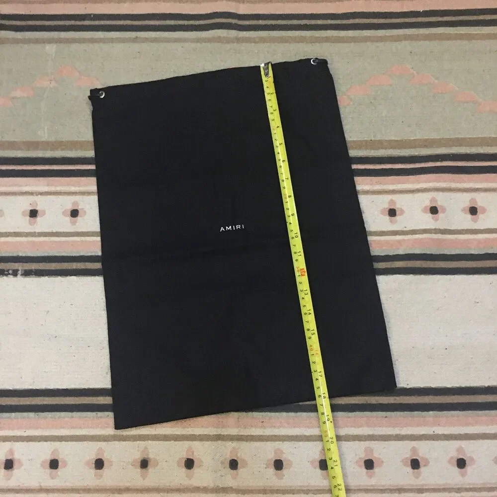 AMIRI Black drawstring dustbags garments bags new 13” x 18”